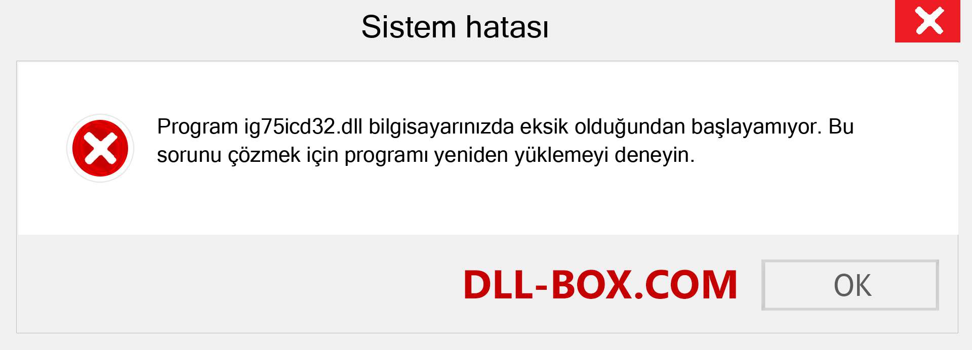 ig75icd32.dll dosyası eksik mi? Windows 7, 8, 10 için İndirin - Windows'ta ig75icd32 dll Eksik Hatasını Düzeltin, fotoğraflar, resimler